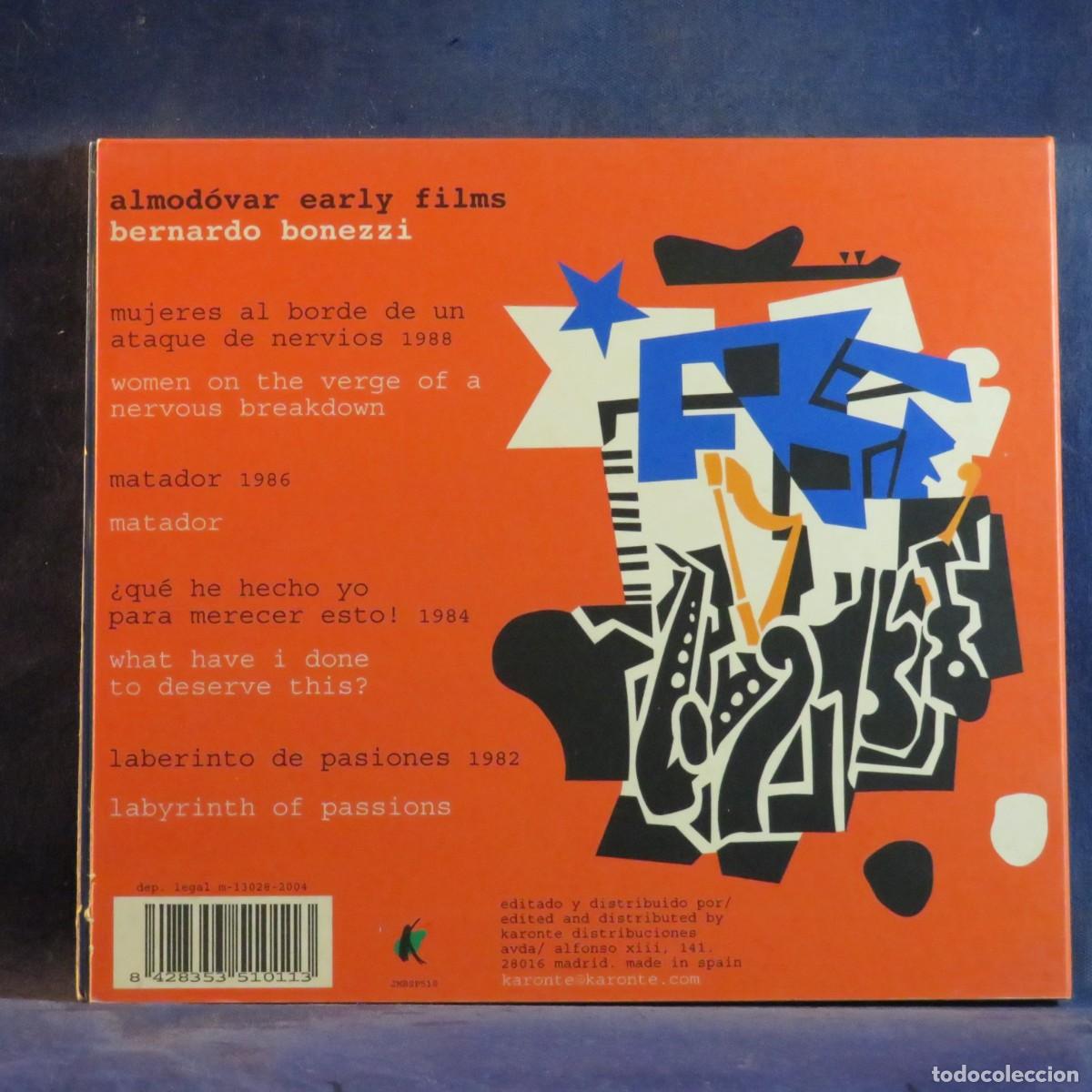 CDs de m&uacute;sica: BERNARDO BONEZZI &ndash; ALMOD&Oacute;VAR EARLY FILMS - CD - Foto 2