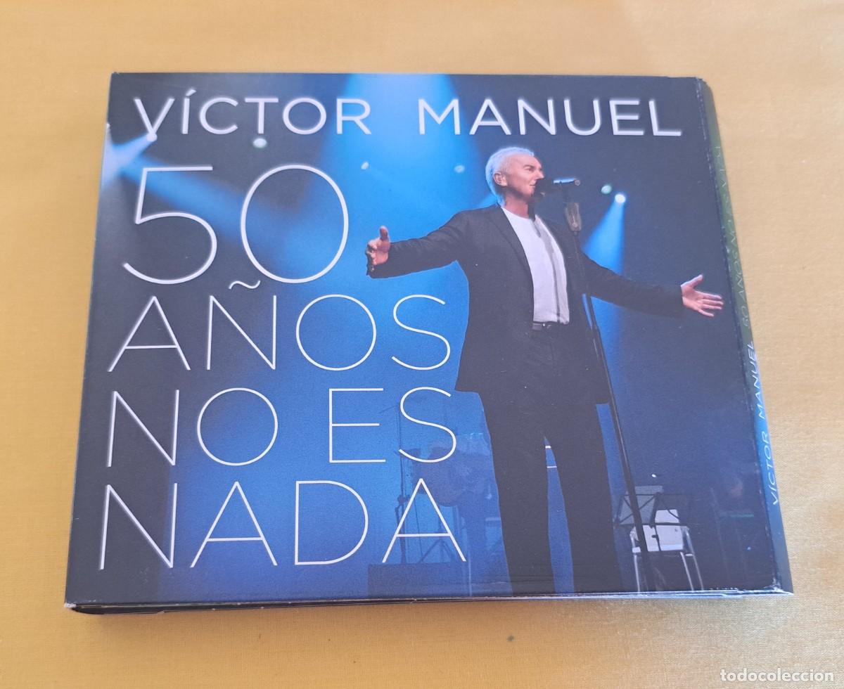 CDs de m&uacute;sica: VICTOR MANUEL - 50 A&Ntilde;OS NO ES NADA (2 CDS + DVD) - Sony Music &ndash; 888750429223 - SPAIN 2014