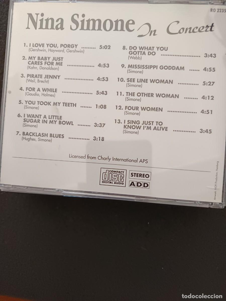CDs de m&uacute;sica: NINA SIMONE IN CONCERT - Foto 2