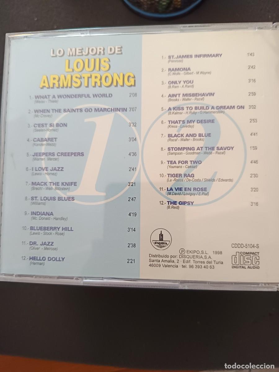 CDs de m&uacute;sica: 2 CD. LO MEJOR DE LOUIS ARMSTRONG - Foto 3