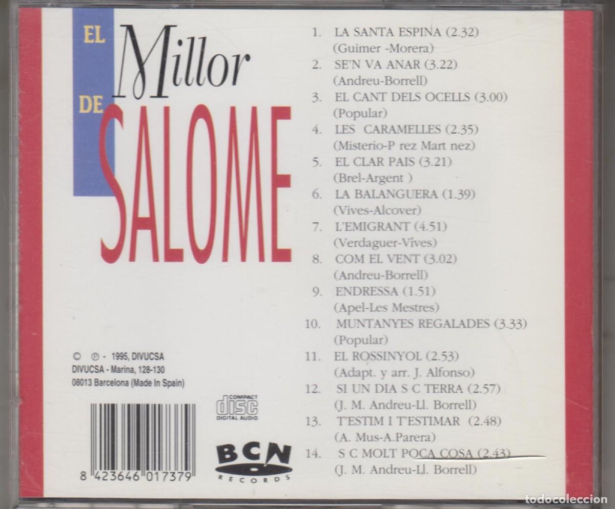 CDs de m&uacute;sica: El millor de Salom&eacute; cd 1995 - Foto 2