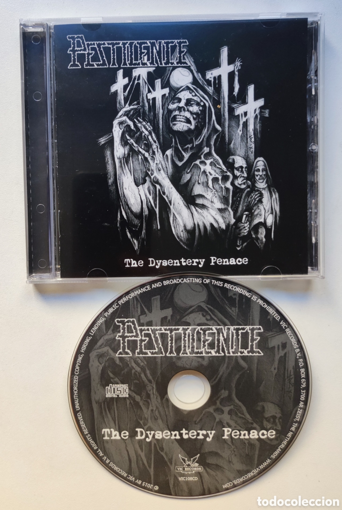 CDs de m&uacute;sica: PESTILENCE - THE DYSENTERY PENACE (RECOPILATORIO) / CD 2015 VIC RECORDS - ESTADO IMPECABLE