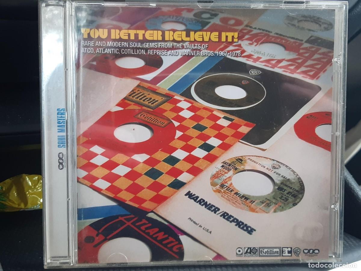CDs de m&uacute;sica: YOU BETTER BELIEVE IT (CD) 2004 - 25 TEMAS - RARE & MODERN SOUL