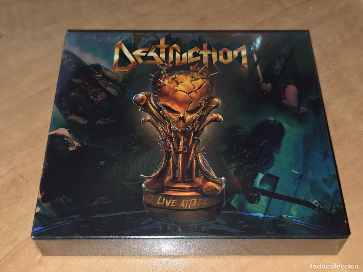 CDs de m&uacute;sica: DESTRUCTION 2 CD/ Blue Ray ,Box Set Live Attack 2021 *PRECINTADO*Thrash Metal / Metallica-Kreator