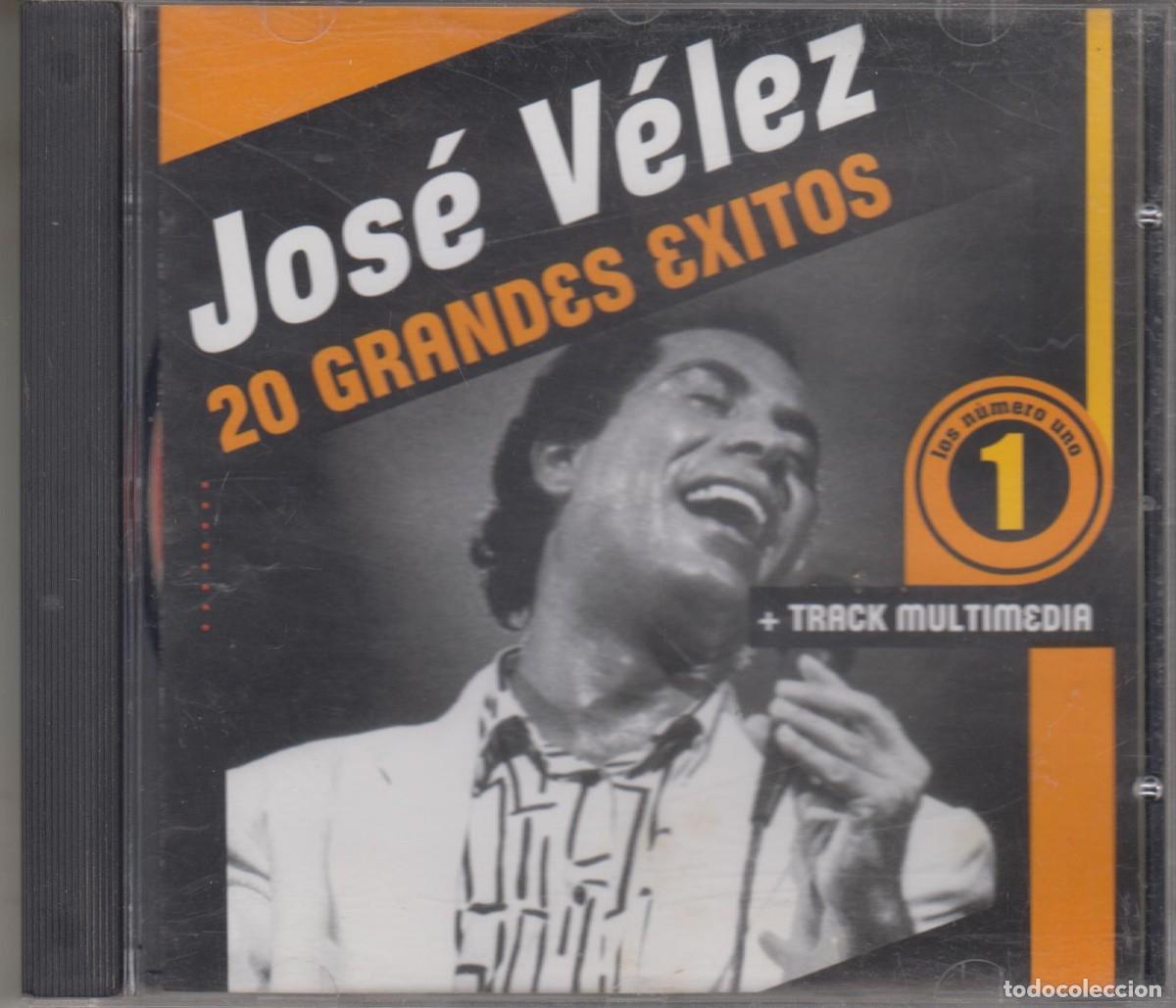 CDs de m&uacute;sica: Jos&eacute; V&eacute;lez &lrm;cd 20 Grandes &eacute;xitos 2008 Argentina