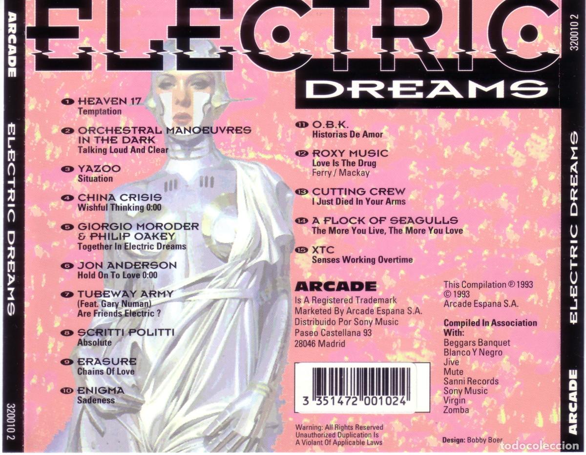 CDs de m&uacute;sica: electric dreams [1993] arcade - Foto 2