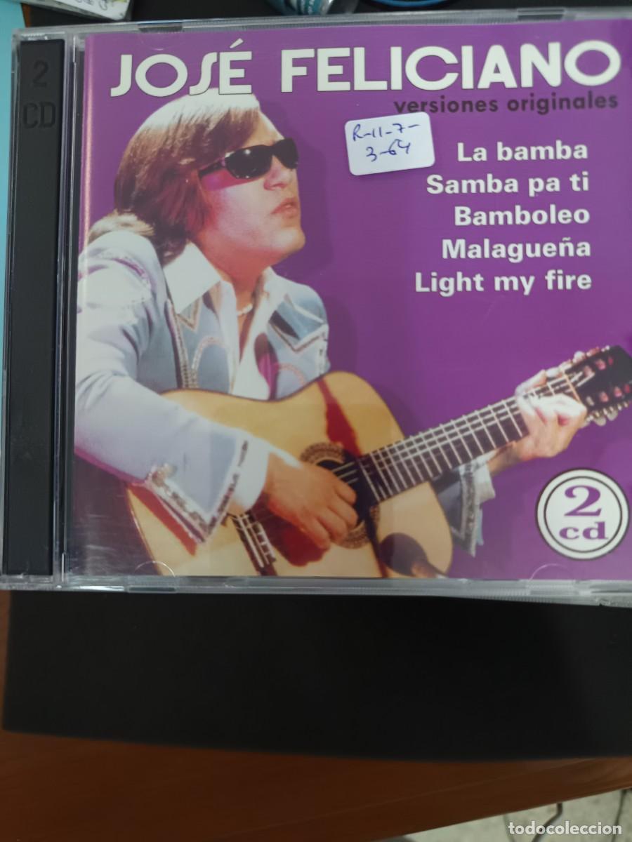 CDs de m&uacute;sica: 2 CD. JOS&Eacute; FELICIANO. LA BAMBA, SAMBA PA TI, BAMBOLEO, MALAGUE&Ntilde;A, LIGHT MI FIRE Y OTRAS