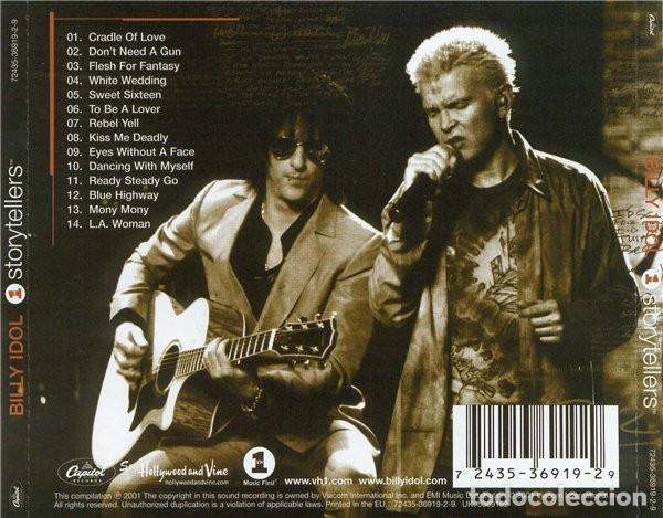 CDs de m&uacute;sica: Billy Idol - Storytellers - Foto 2