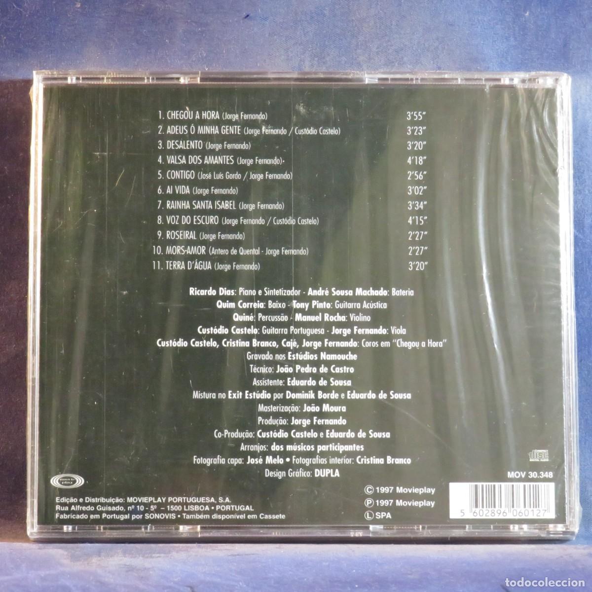 CDs de m&uacute;sica: JORGE FERNANDO &ndash; TERRA D&Aacute;GUA - CD - Foto 2