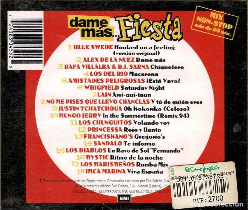 CDs de m&uacute;sica: Varios - Dame M&aacute;s Fiesta. CD - Foto 2