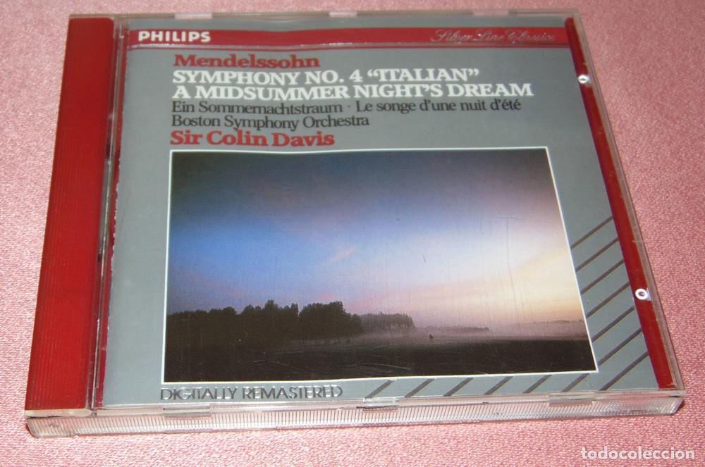CDs de m&uacute;sica: FELIX MENDELSSOHN - SYMPHONY N&ordm;4 - A MIDSUMMER NIGHT'S DREAM - BOSTON SYMPHONY - COLIN DAVIS - CD