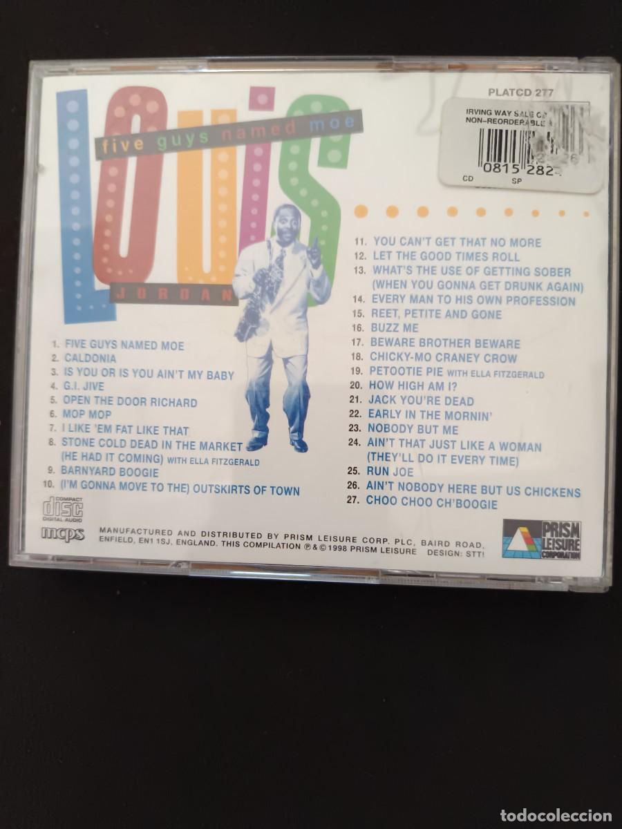 CDs de m&uacute;sica: LOUIS JORDAN. FIVE GUYS NAMED MOE - Foto 2