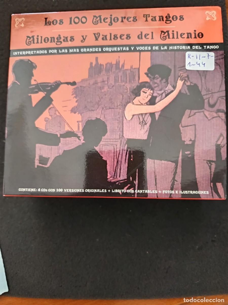 CDs de m&uacute;sica: 4 CD. LOS 100 MEJORES TANGOS, MILONGAS Y VALSES DEL MILENIO. INTERPRETRADOS POR LAS M&Aacute;S GRANDES ORQU