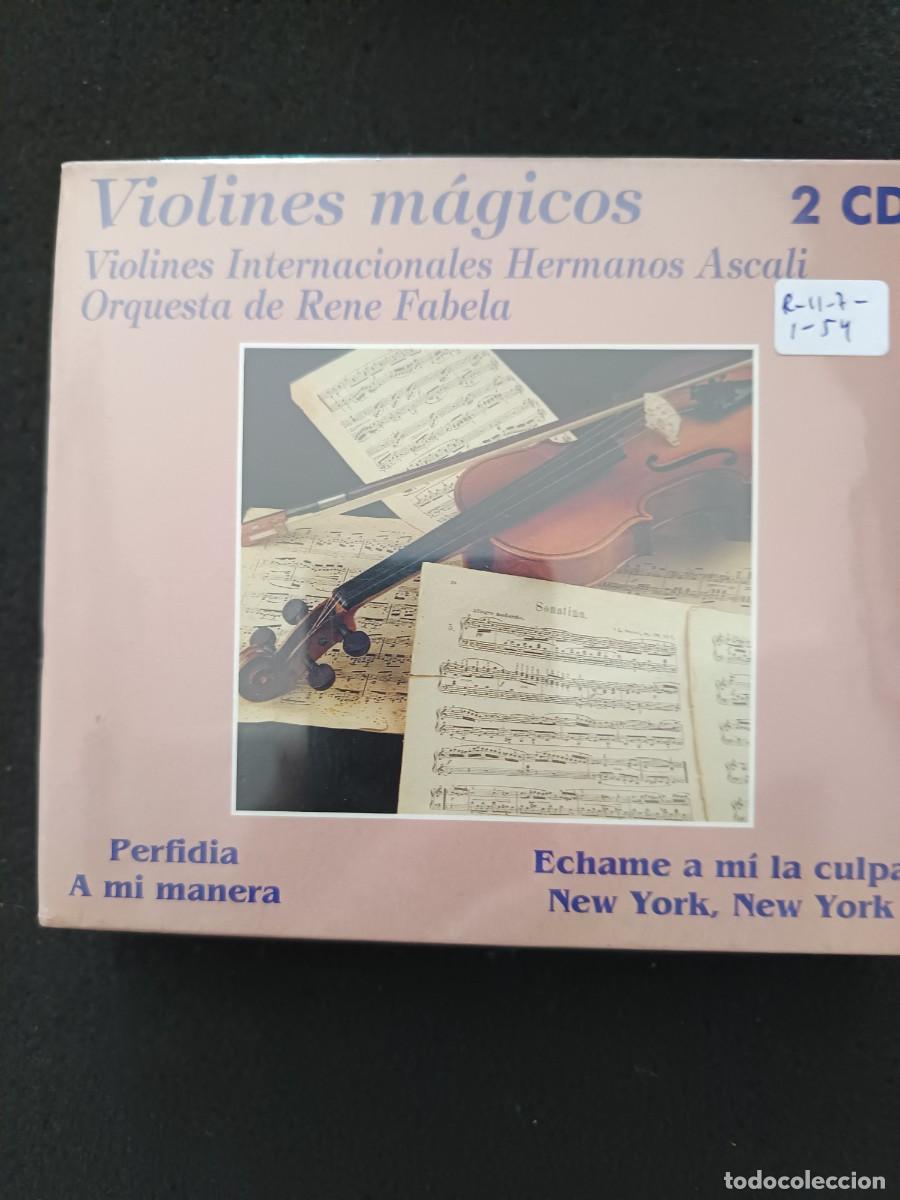 CDs de m&uacute;sica: 2 CD VIOLINES M&Aacute;GICOS. VIOLINES INTERNACIONALES HERMANOS ASCALI. ORQUESTA DE RENE FABELA
