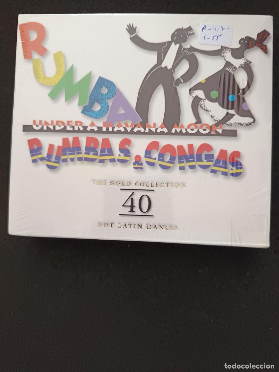 CDs de m&uacute;sica: 2 CD RUMBA. UNDER A HAVANA MOON. RUMBAS & CONGAS. THE GOLD COLLECTION 40 HOT LATIN DANCES