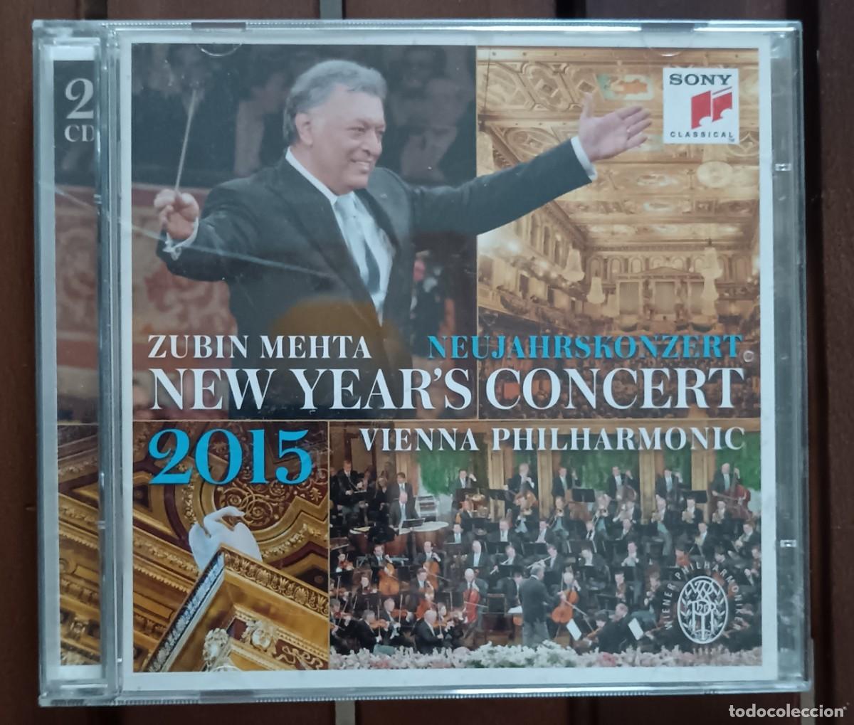 CDs de m&uacute;sica: New years concerts 2015. Zubin Metha (2 cds)