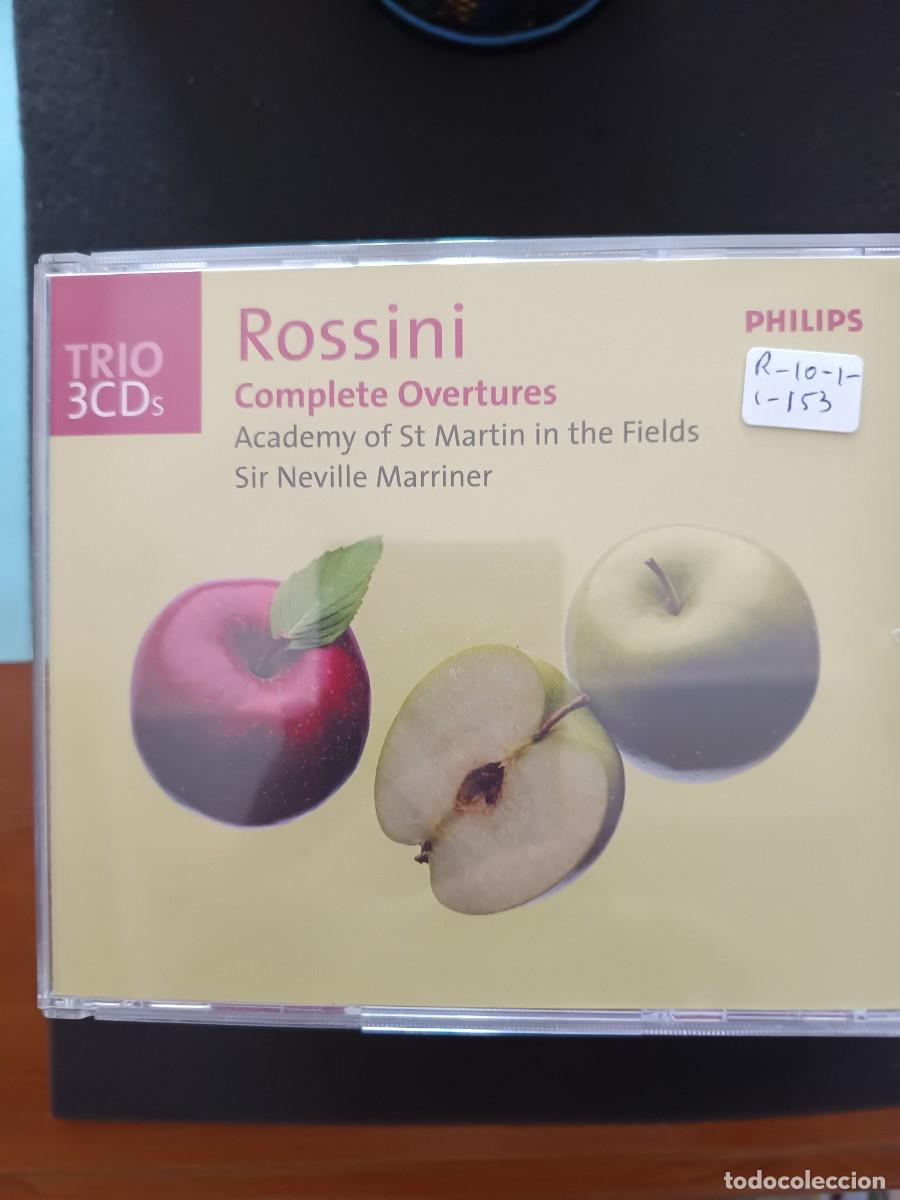 CDs de m&uacute;sica: 3CD. ROSSINI: COMPLETE OVERTURES. DIR: SIR NEVILLE MARRINER. ACADEMY OF ST. MARTIN IN THE FIELDS