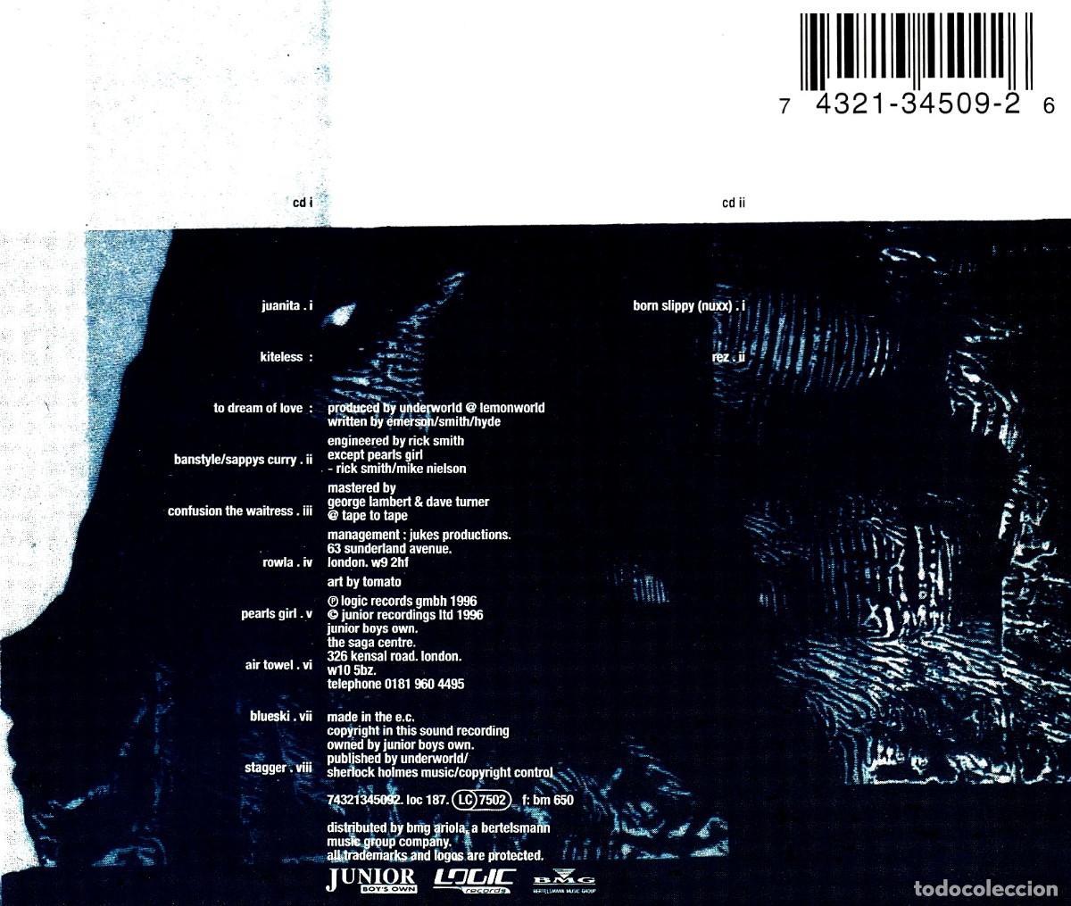 CDs de m&uacute;sica: [DOBLE CD]. UNDERWORLD. SECOND TOUGHEST IN THE INFANTS. - Foto 2