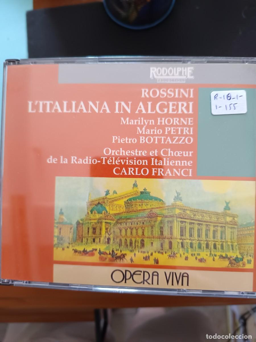 CDs de m&uacute;sica: 2CD. ROSSINI: L'ITALIANA IN ALGERI. DIR: CARLO FRANCI. INT&Eacute;RP: MARILYN HORNE, MARIO PETRI, PIETRO B