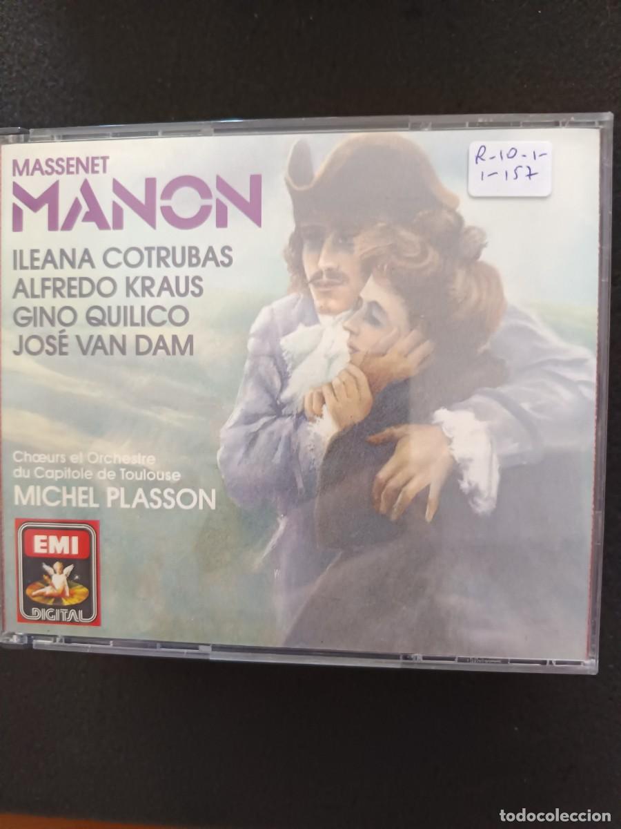 CDs de m&uacute;sica: 3CD. MASSENET: MANON. DIR: MICHEL PLASSON. ILEANA COTRUBAS, ALFREDO KRAUS, GINO QUILICO, JOS&Eacute; VAN DA