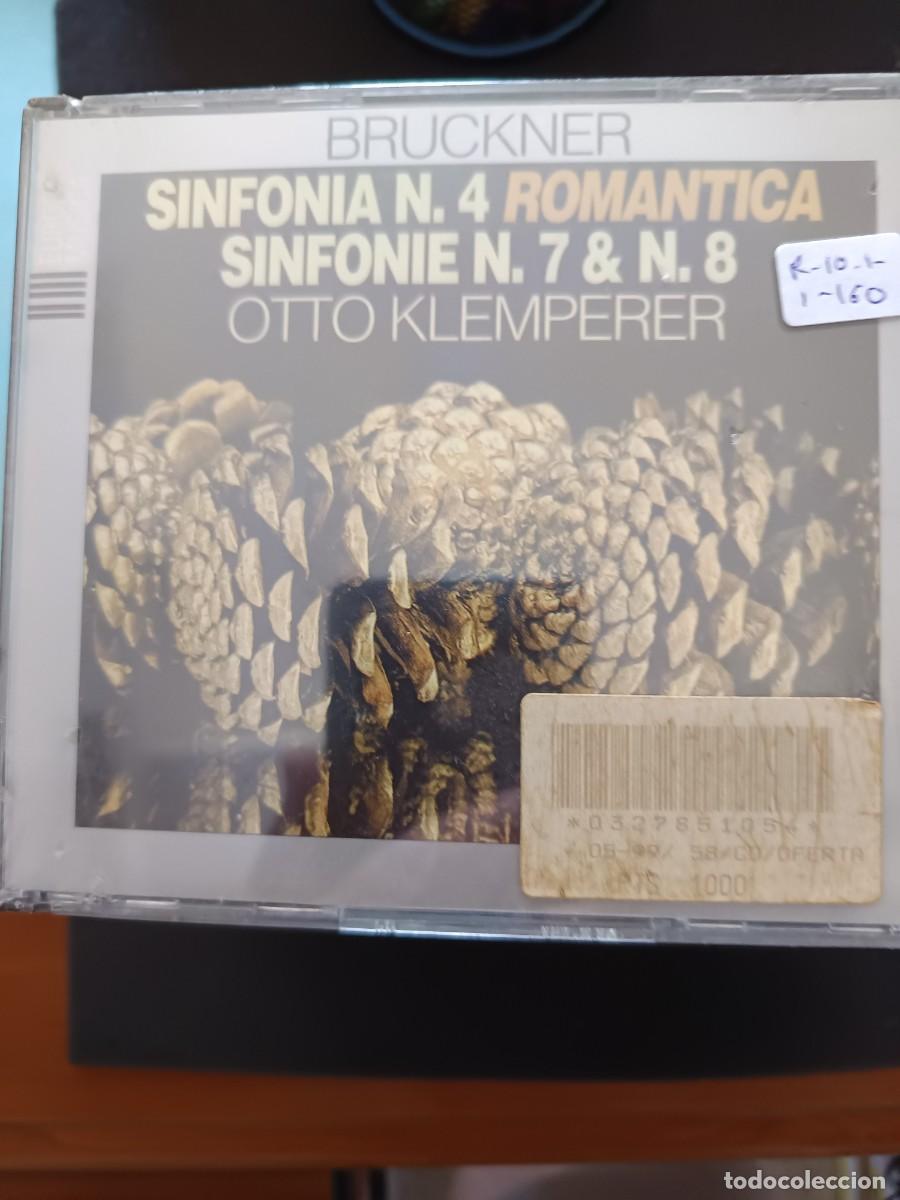 CDs de m&uacute;sica: 3 CD. ANTON BRUCKNER: SINFON&Iacute;AS 4 (ROM&Aacute;NTICA), 7 Y 8. DIRECTOR: OTTO KLEMPERER
