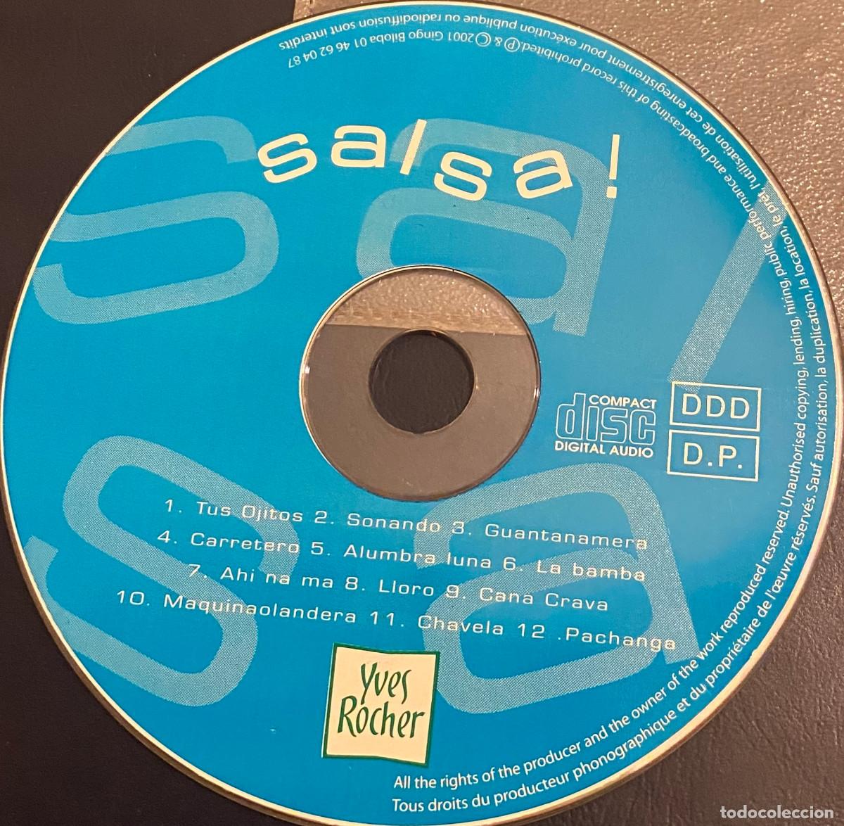 CDs de m&uacute;sica: 'Salsa - Yves Rocher'. Varios artistas. M&uacute;sica latina y caribe&ntilde;a. 12 temas. En funda transparente.