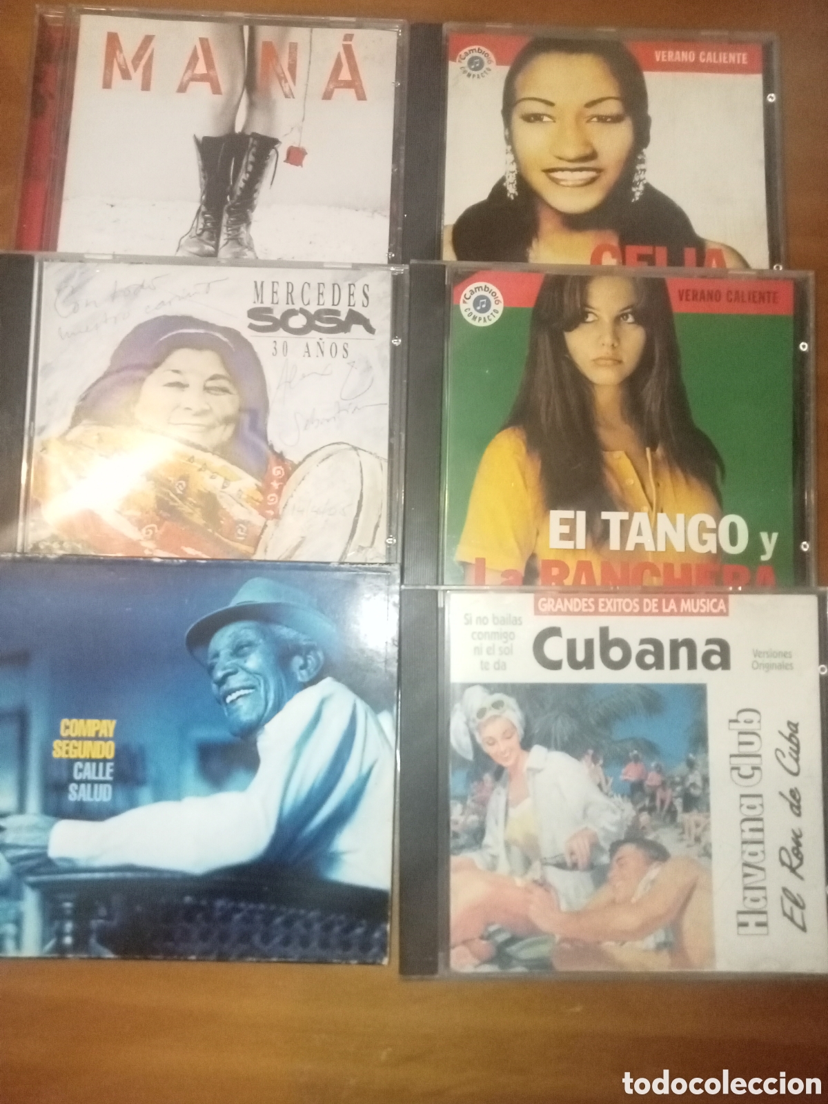 CDs de m&uacute;sica: Lote de 6 CDs de m&uacute;sica latina