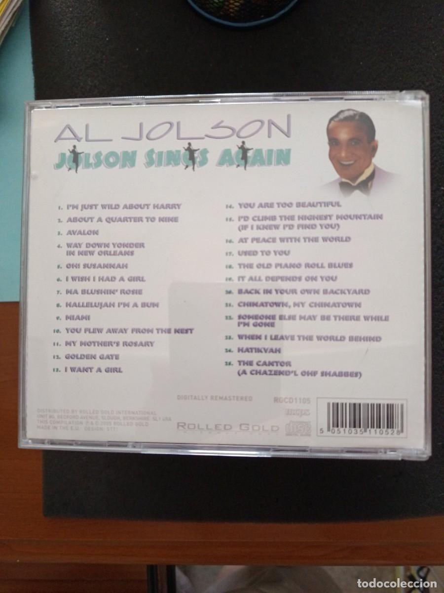 CDs de m&uacute;sica: AL JOLSON. JOLSON SINGS AGAIN - Foto 2