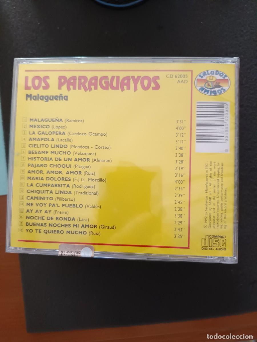 CDs de m&uacute;sica: LOS PARAGUAYOS. MALAGUE&Ntilde;A - Foto 2