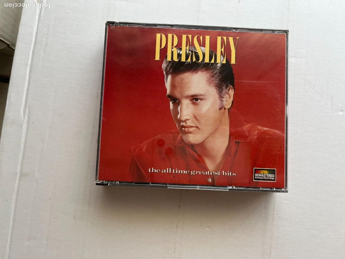 CDs de m&uacute;sica: ELVISH PRESLEY THE ALL TIME GREATEST HITS - CAJA GRANDE 2 CDS - CD MUSICA KREATEN