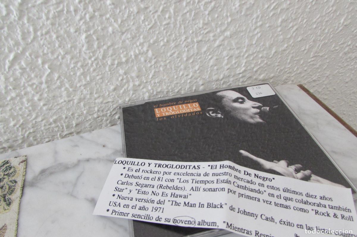 CDs de m&uacute;sica: PROMO CD SINGLE CADENA 100- LOQUILLO Y TROGLODITAS - EL HOMBRE DE NEGRO / LOS OLVIDADOS