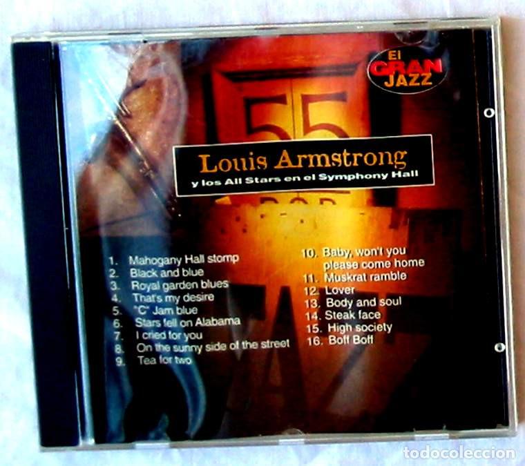 CDs de m&uacute;sica: LOUIS ARMSTRONG Y LOS ALL STARS EN EL SYMPHONY HALL - CD EN CAJA - VER DESCRIPCI&Oacute;N Y FOTOS