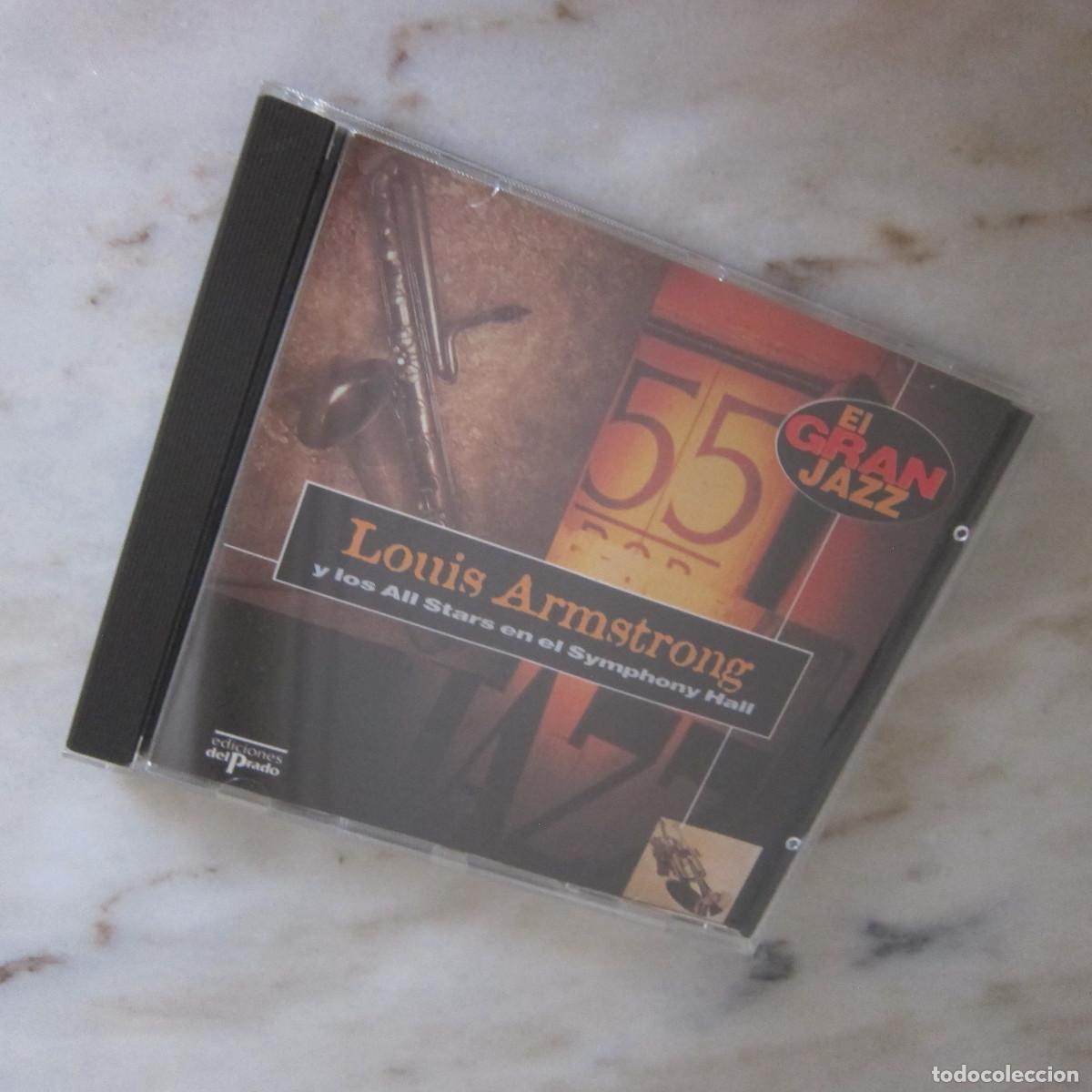 CDs de m&uacute;sica: EL GRAN JAZZ - LOUIS AMSTRONG Y LOS ALL STRARS EN EL SYMPHONY HALL (EDICIONES DEL PRADO) CD