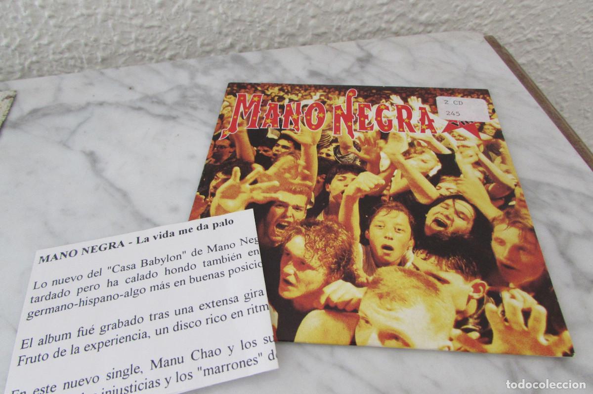CDs de m&uacute;sica: MANO NEGRA LA VIDA (la vida me da Palo) cd promo single CADENA 100