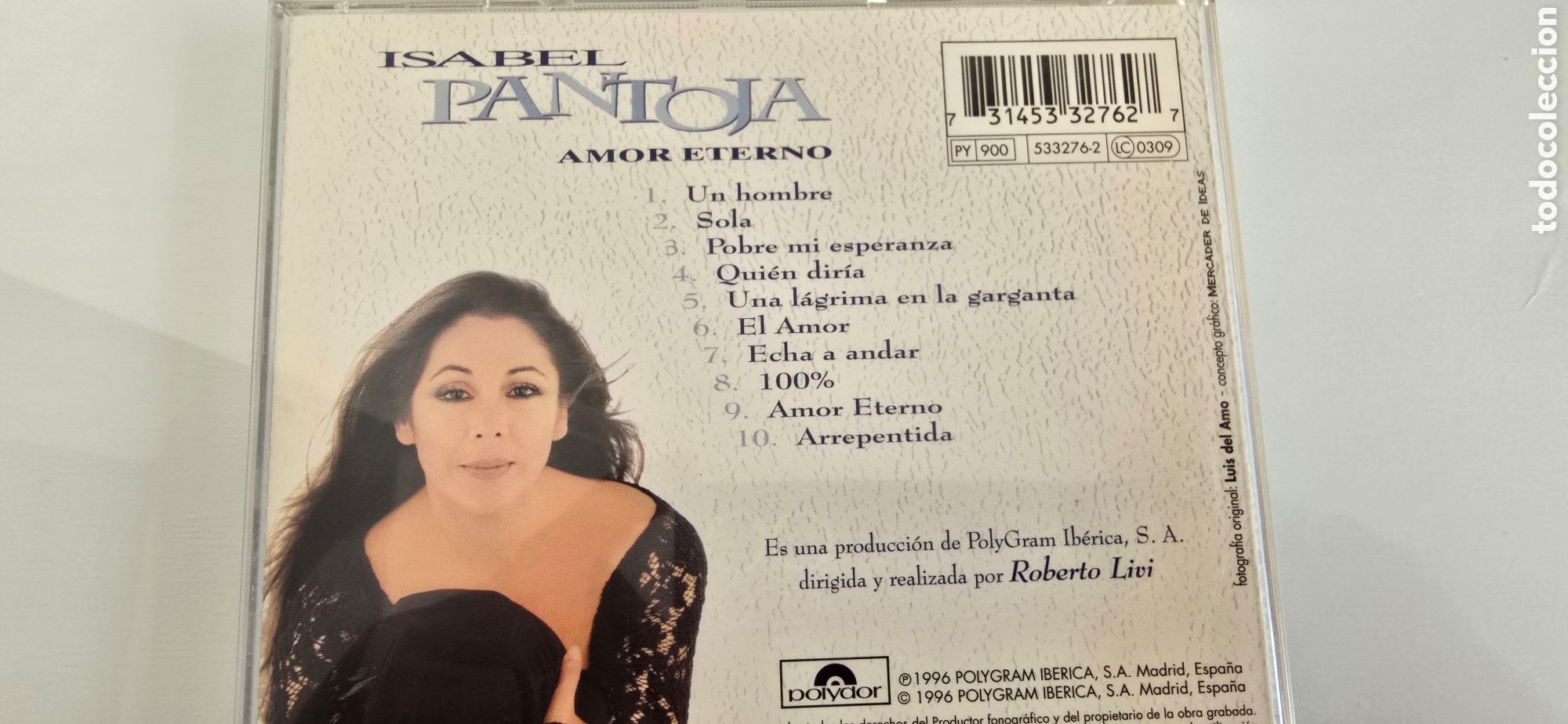 CDs de m&uacute;sica: ISABEL PANTOJA. Amor eterno. - Foto 2