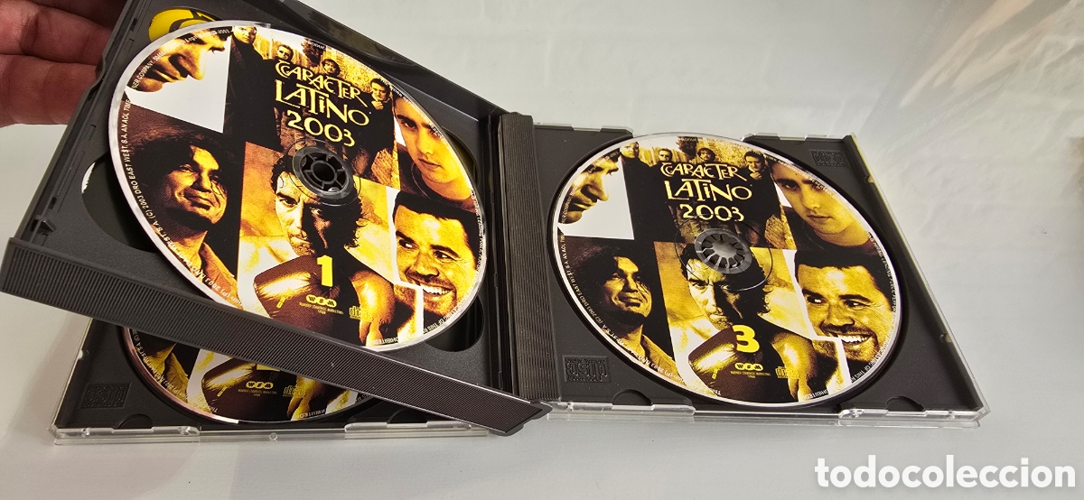 CDs de m&uacute;sica: CAR&Aacute;CTER LATINO 2003 (Triple CD) - Foto 2