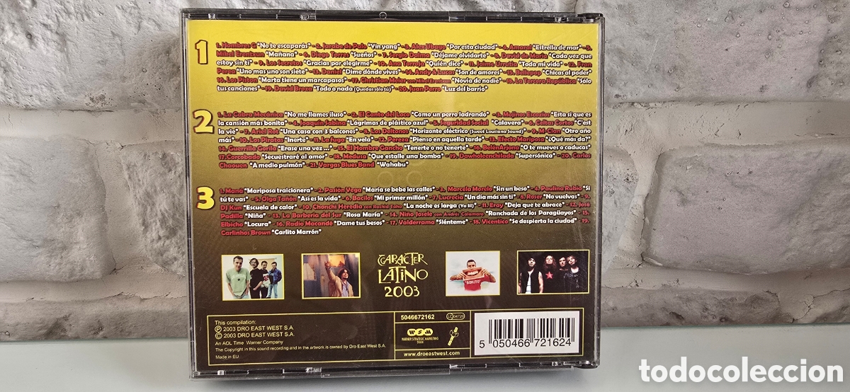 CDs de m&uacute;sica: CAR&Aacute;CTER LATINO 2003 (Triple CD) - Foto 4