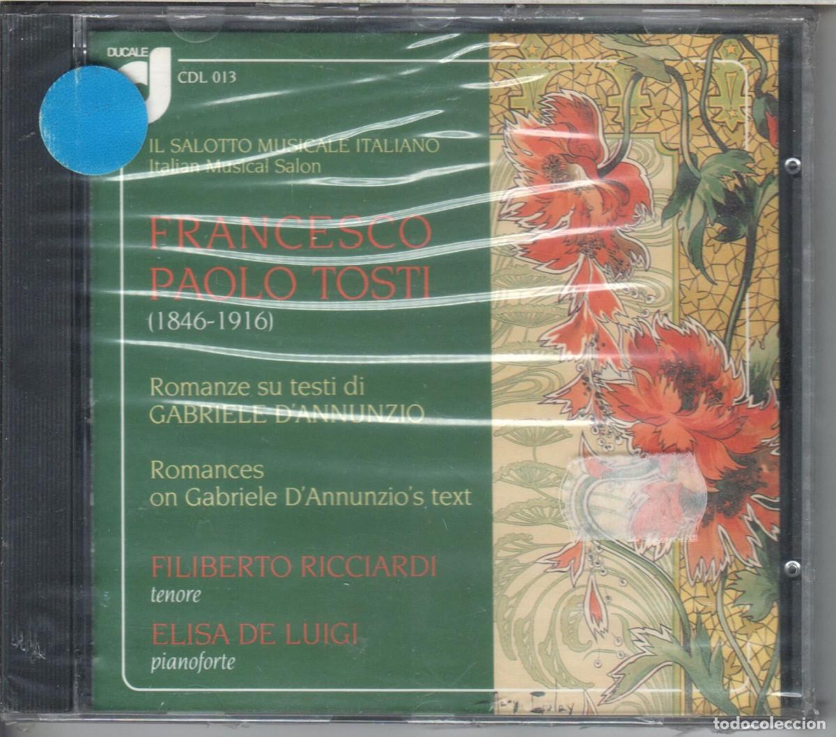 CDs de Musique: El sal&oacute;n musical italiano.Tosti: Canciones sobre textos de D'Annunzio Nuevo precintado