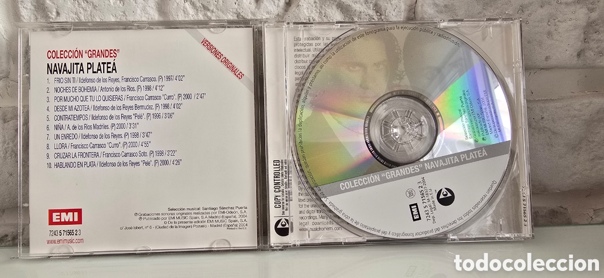 CDs de m&uacute;sica: NAVAJITA PLATE&Aacute;. Grandes &eacute;xitos - Foto 2