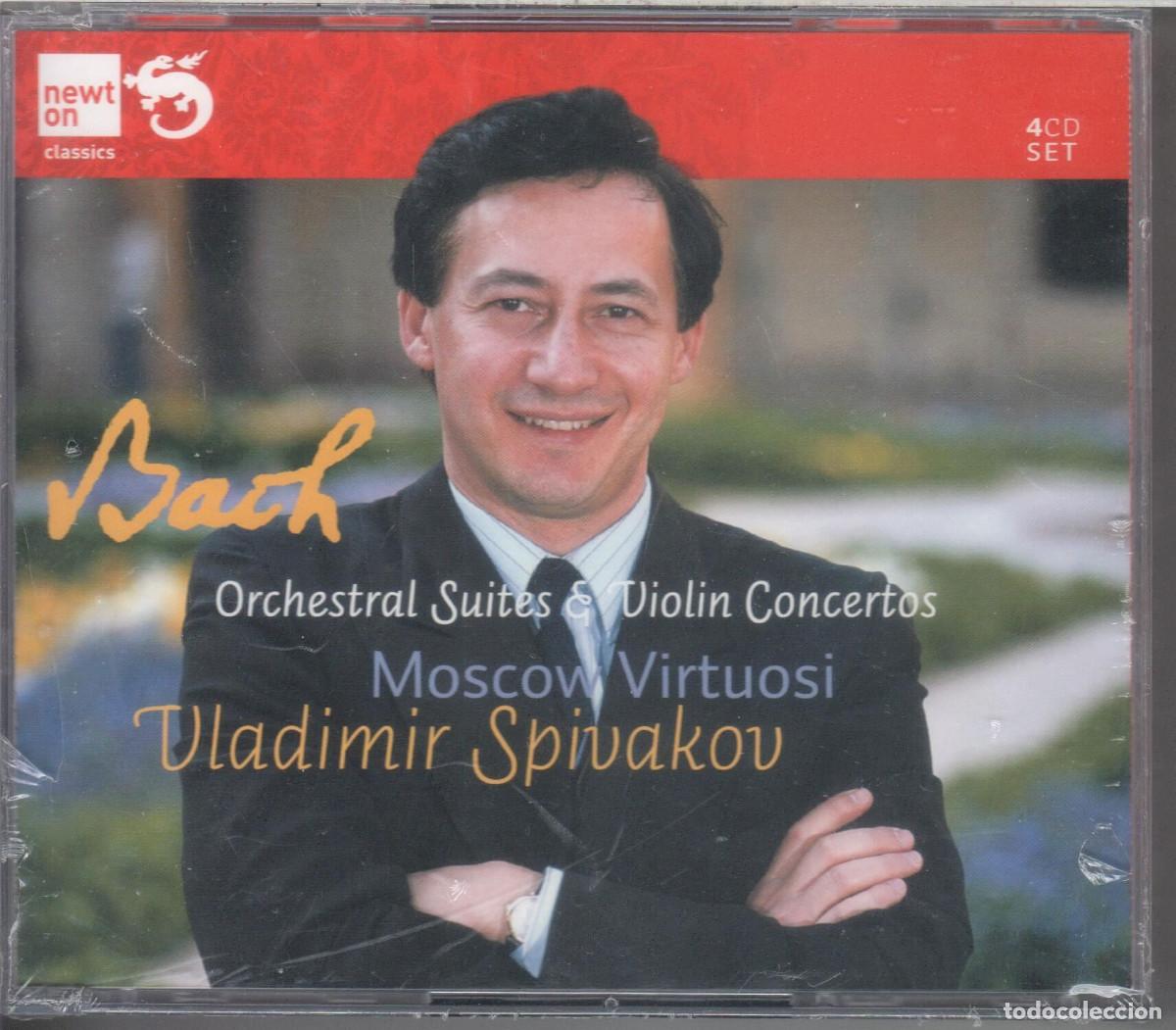 CDs de m&uacute;sica: Bach: Conciertos, Suites para orquesta. Virtuosos de Mosc&uacute; 4CDs Nuevo precintado