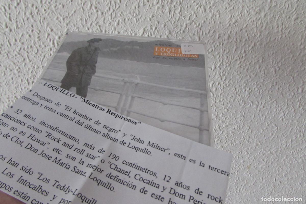 CDs de m&uacute;sica: LOQUILLO Y TROGLODITAS -Mientras Respiremos - Hoy he vuelto a beber CD SINGLE CADENA 100