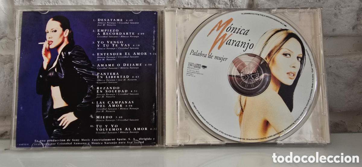 CDs de m&uacute;sica: M&Oacute;NICA NARANJO. Palabra de mujer - Foto 2