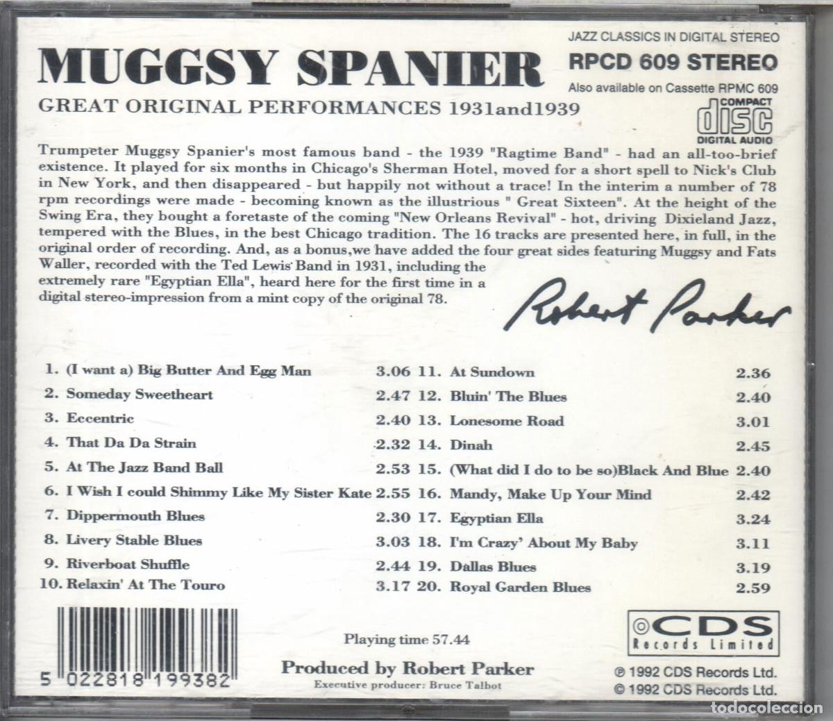 CDs de m&uacute;sica: Mugsy Spanier Nuevo sin precintar - Foto 2