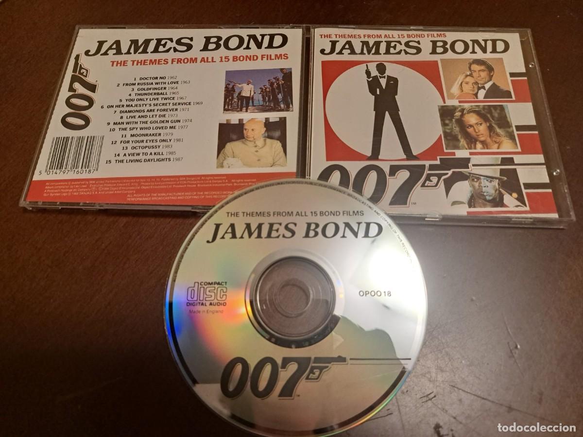 CDs de m&uacute;sica: james bond - 007 - 15 temas de sus peliculas - bandas sonoras