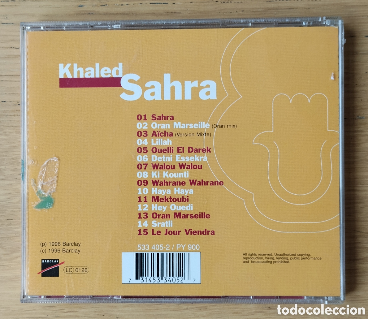 CDs de m&uacute;sica: KHALED: &rdquo; SAHRA&rdquo; CD 1996 - RA&Iuml; - POP - Foto 2