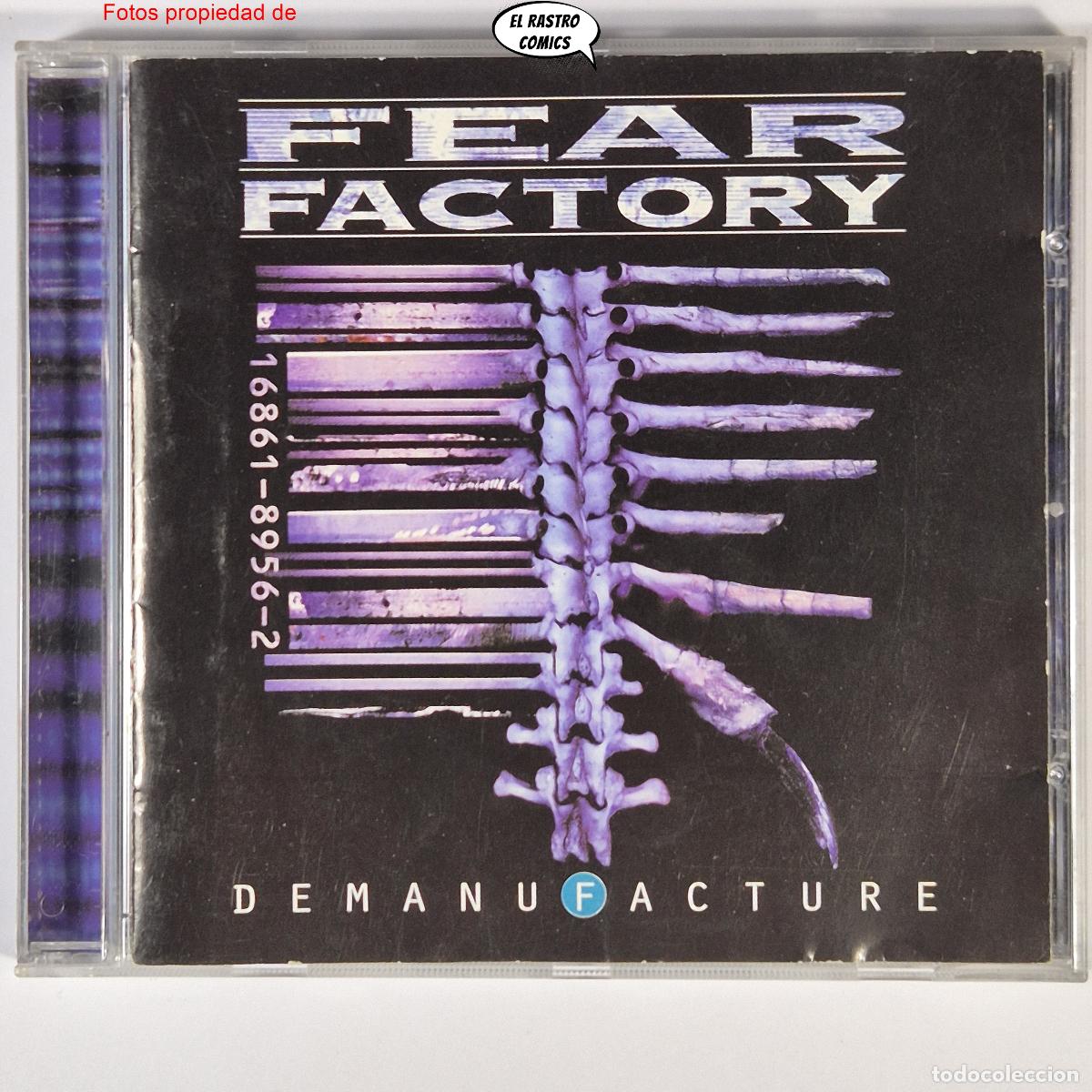 CDs de m&uacute;sica: Fear Factory, Demanufacture, Black Disc, CD Roadrunner 1995, Death, Industrial Metal
