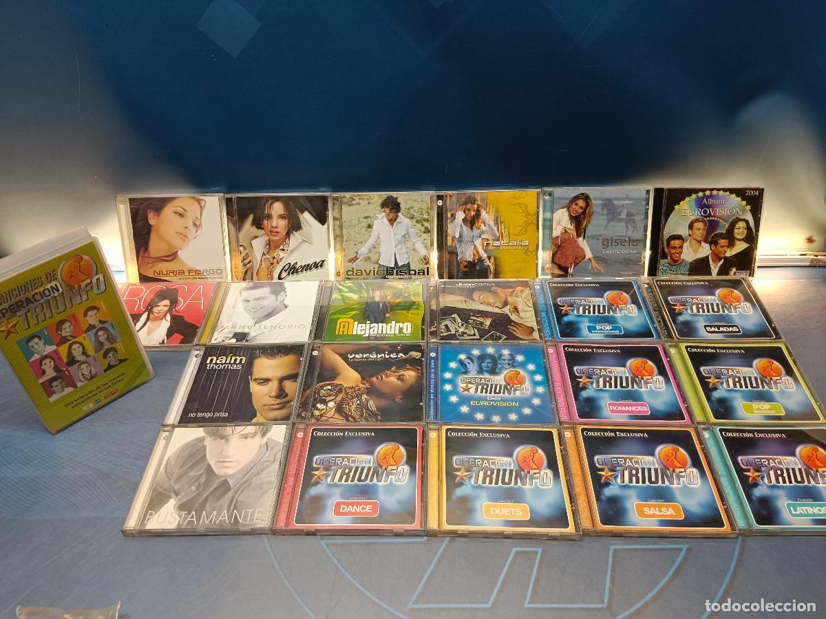 CDs de m&uacute;sica: Operaci&oacute;n Triunfo. 21 CDs + 1 VHS. - Foto 1