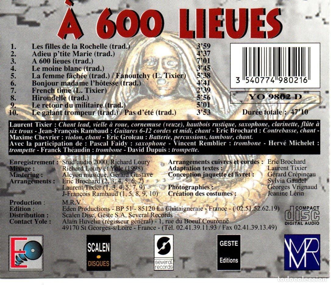 CDs de m&uacute;sica: YOLE - &Aacute; 600 LIEUES - CD - Foto 2