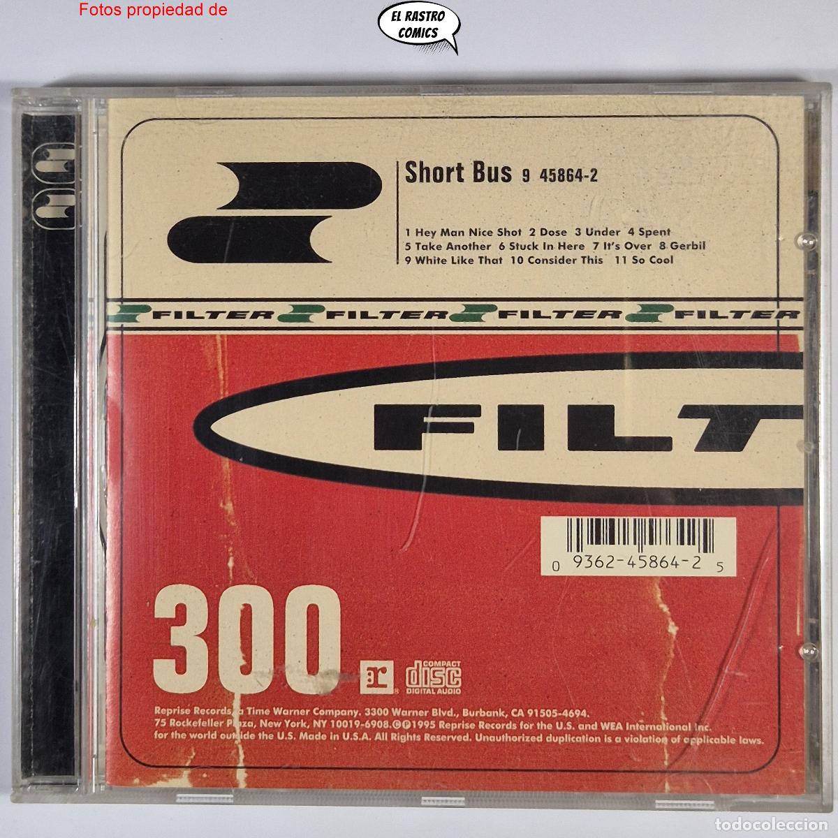 CDs de m&uacute;sica: Filter, Short Bus, CD Reprise 1995, Electronic, Alternative Rock, Industrial