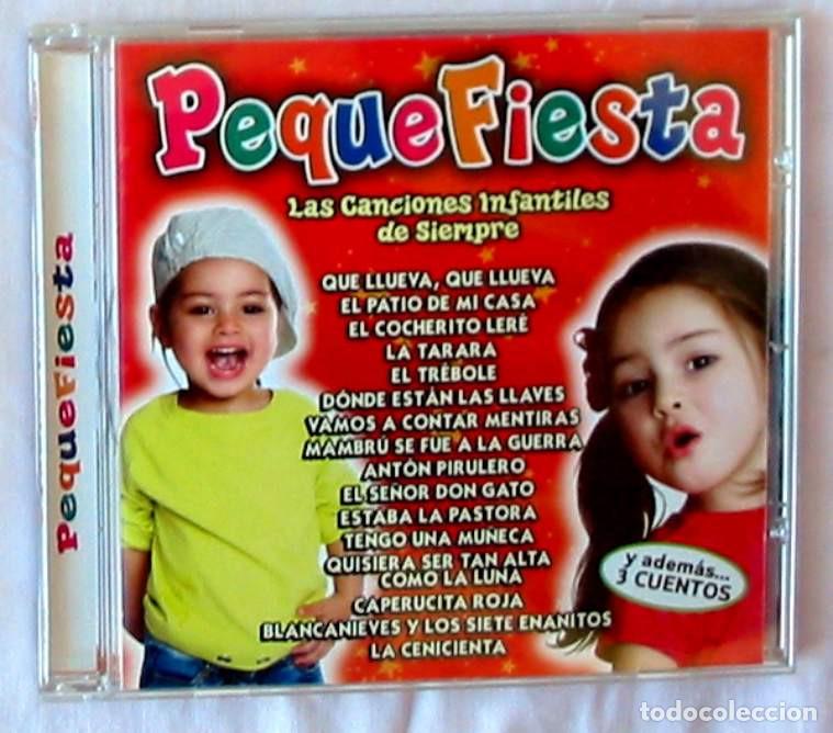 CDs de m&uacute;sica: PEQUEFIESTA / 13 CANCIONES Y 3 CUENTOS - CD EN ESTUCHE DE PL&Aacute;STICO - VER DESCRIPCI&Oacute;N Y FOTOS